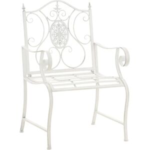 Chaise de Jardin Punjab - Blanc Antique, Fer Forgé - Mobilier de Jardin - Publicité Chaise de Jardin Punjab - Blanc Antique, Fer Forgé - Mobilier de Jardin - Publicité