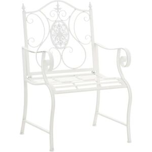 Chaise de Jardin Blanche Punjab de Pricenet - Rustique, Fer Forgé, Facile à Entretenir - Publicité Chaise de Jardin Blanche Punjab de Pricenet - Rustique, Fer Forgé, Facile à Entretenir - Publicité