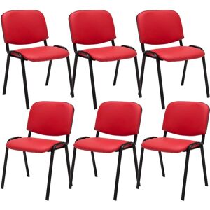 Sillas de Conferencia Ken - Rojo - Apilables - Diseño moderno - 53x53x83 cm Sillas de Conferencia Ken - Rojo - Apilables - Diseño moderno - 53x53x83 cm