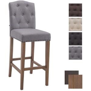 Taburete de bar de tela gris claro - Silla de bar Taburete de bar de tela gris claro - Silla de bar