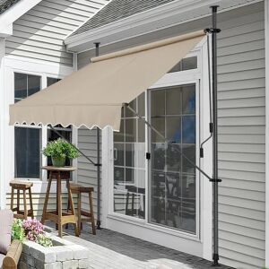 Abris réglable pro.tec - Sable - 200x120x200-300cm - Jardin, Balcon, Terrasse - Publicité Abris réglable pro.tec - Sable - 200x120x200-300cm - Jardin, Balcon, Terrasse - Publicité