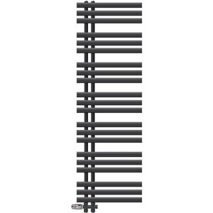 LUXEBATH Radiador Toallero de Baño Iron em - 500x1600mm - Antracita - Conexión central LUXEBATH Radiador Toallero de Baño Iron em - 500x1600mm - Antracita - Conexión central