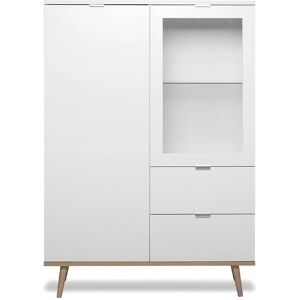 Vitrina GÖTEBORG de Finori - Blanco y Roble Sonoma 100cm Vitrina GÖTEBORG de Finori - Blanco y Roble Sonoma 100cm