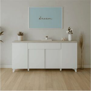 Marca Modelo - Aparador de 4 Puertas - Blanco Marca Modelo - Aparador de 4 Puertas - Blanco