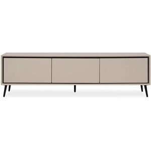 Calicosy Meuble TV Beige - 3 Portes - 175cm - Publicité Calicosy Meuble TV Beige - 3 Portes - 175cm - Publicité