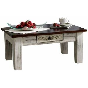 Massivmoebel24 Tavolino in mango e acacia 90x60cm - Castello-ANTIK Massivmoebel24 Tavolino in mango e acacia 90x60cm - Castello-ANTIK