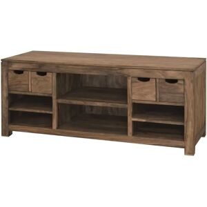 Massivmoebel24 TV-Board Sheesham grigio - 148x50x62 - Mobile in legno Massivmoebel24 TV-Board Sheesham grigio - 148x50x62 - Mobile in legno