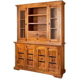 Massivmoebel24 Oxford Armoire Coloniale en Acacia - Miel - 150x50x200 - Publicité Massivmoebel24 Oxford Armoire Coloniale en Acacia - Miel - 150x50x200 - Publicité