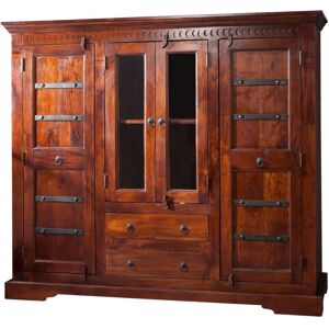 Massivmoebel24.de Grand Buffet en Acacia 160x50x142 - Style Colonial - Publicité Massivmoebel24.de Grand Buffet en Acacia 160x50x142 - Style Colonial - Publicité