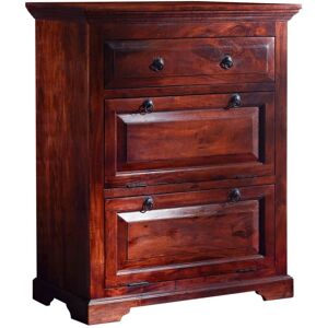 Massivmoebel24.de Commode en Acacia - 80x45x100 - Série Oxford - Publicité Massivmoebel24.de Commode en Acacia - 80x45x100 - Série Oxford - Publicité