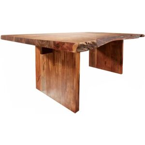 Massivmoebel24 Freeform 112 Table à manger en acacia et noyer - Unique - Publicité Massivmoebel24 Freeform 112 Table à manger en acacia et noyer - Unique - Publicité
