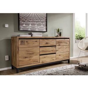 Massivmoebel24 Chêne Sauvage Buffet - Design Moderne Géométrique - Credenza - Publicité Massivmoebel24 Chêne Sauvage Buffet - Design Moderne Géométrique - Credenza - Publicité