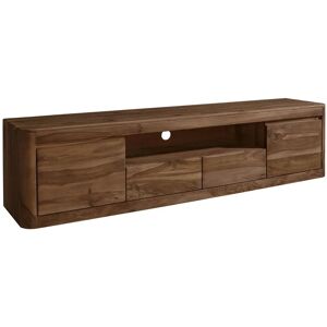Massivmoebel24 - Meuble TV en sheesham et acacia - 200x45x50 - Marron - Publicité Massivmoebel24 - Meuble TV en sheesham et acacia - 200x45x50 - Marron - Publicité