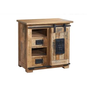Massivmoebel24.de Mango 70x45x70 naturel - Commode - Publicité Massivmoebel24.de Mango 70x45x70 naturel - Commode - Publicité