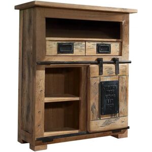 Massivmoebel24.de Mango 75x36x90 Nature style industriel - Commode de rangement - Publicité Massivmoebel24.de Mango 75x36x90 Nature style industriel - Commode de rangement - Publicité