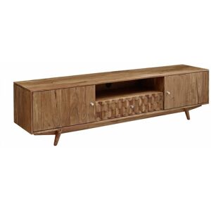Massivmoebel24.de Meuble TV en Acacia - Design Rétro, Mosaïque, Grand - Publicité Massivmoebel24.de Meuble TV en Acacia - Design Rétro, Mosaïque, Grand - Publicité