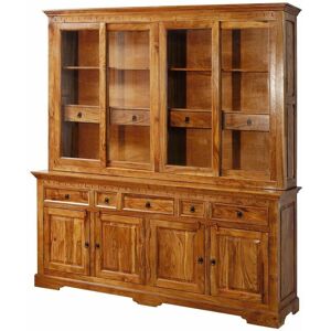 Massivmoebel24 Buffet en acacia massif 204x50x220 miel - Buffet - Publicité Massivmoebel24 Buffet en acacia massif 204x50x220 miel - Buffet - Publicité