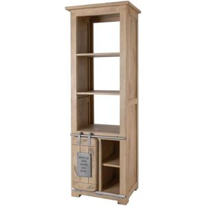 Massivmoebel24 Railway 304 Scaffale in legno di mango - Bianco lavato Massivmoebel24 Railway 304 Scaffale in legno di mango - Bianco lavato