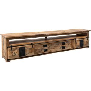 Massivmoebel24 Meuble TV en Bois de Mango - Style Industriel - 260x50x60cm - Publicité Massivmoebel24 Meuble TV en Bois de Mango - Style Industriel - 260x50x60cm - Publicité