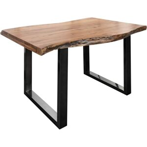 Massivmoebel24.de Table à manger en acacia massif - Naturel & Anthracite - Publicité Massivmoebel24.de Table à manger en acacia massif - Naturel & Anthracite - Publicité