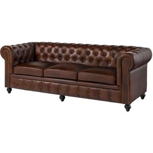 Massivmoebel24 Modèle 104 Canapé Chesterfield en Cuir - Canapé 3 Places - Publicité Massivmoebel24 Modèle 104 Canapé Chesterfield en Cuir - Canapé 3 Places - Publicité