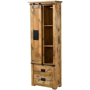 Massivmoebel24.de Mango 70x35x195 Nature Meuble Industriel - Armoire - Publicité Massivmoebel24.de Mango 70x35x195 Nature Meuble Industriel - Armoire - Publicité