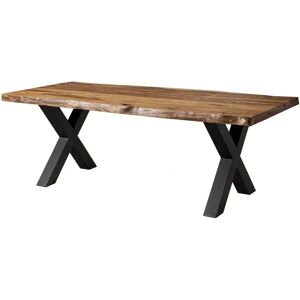 Massivmoebel24.de Table en Sheesham 200x100x77 Nature Sabliée - Table à manger - Publicité Massivmoebel24.de Table en Sheesham 200x100x77 Nature Sabliée - Table à manger - Publicité