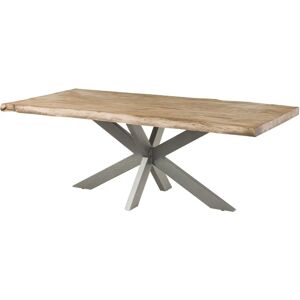 Table en bois de mangue Massivmoebel24 - 200x100x77 - Beige - Style industriel - Publicité Table en bois de mangue Massivmoebel24 - 200x100x77 - Beige - Style industriel - Publicité