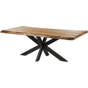 Massivmoebel24 Table en Mango 220x100x77 Nature - Table - Publicité Massivmoebel24 Table en Mango 220x100x77 Nature - Table - Publicité