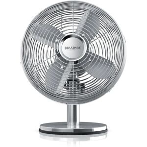Brandson 303056 - Kompakter Metallventilator für Büro & Zuhause Brandson 303056 - Kompakter Metallventilator für Büro & Zuhause
