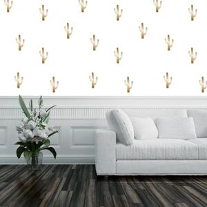 QUEENCE Weiß/Gold Vinyltapete - Selbstklebend 0,9x2,5m - Tapete QUEENCE Weiß/Gold Vinyltapete - Selbstklebend 0,9x2,5m - Tapete