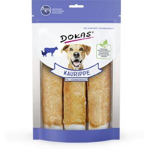 Friandises au poulet et au bœuf Dokas - Collation pour chiens - Publicité Friandises au poulet et au bœuf Dokas - Collation pour chiens - Publicité