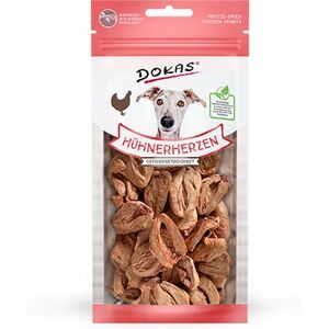 Dokas Cœurs de poulet lyophilisés pour chien et chat - 22 g - Publicité Dokas Cœurs de poulet lyophilisés pour chien et chat - 22 g - Publicité