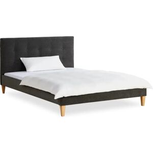 Homestyle4u - Lit double tete de lit velours 140x200 gris Homestyle4u - Lit double tete de lit velours 140x200 gris