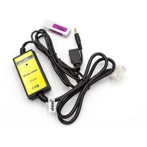 vhbw Honda AUX USB Audio Adapter Cable - Car Radio - Black vhbw Honda AUX USB Audio Adapter Cable - Car Radio - Black