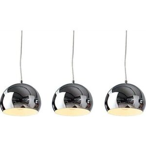 LICHT-ERLEBNISSE Fulgor - Pendelleuchte, chrom, retro Stil LICHT-ERLEBNISSE Fulgor - Pendelleuchte, chrom, retro Stil