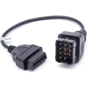 vhbw Renault OBD Adapter 11Pin-OBD2 - Black - Diagnostic Cable vhbw Renault OBD Adapter 11Pin-OBD2 - Black - Diagnostic Cable