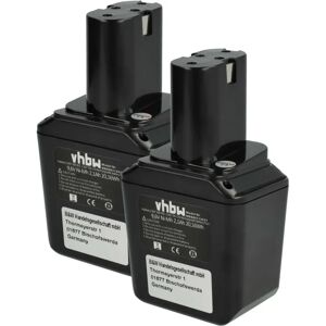 vhbw 2x Batterie pour Bosch GSS 9,6 VES, GSR 9,6 VET, GSR 9,6 VES - Batterie vhbw 2x Batterie pour Bosch GSS 9,6 VES, GSR 9,6 VET, GSR 9,6 VES - Batterie