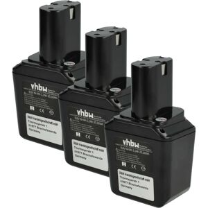 VHBW 3 x NiMH Battery for Bosch 2607335095 - Battery Type: NiMH - 2100mAh - 9.6V - Compatible with Bosch Tools VHBW 3 x NiMH Battery for Bosch 2607335095 - Battery Type: NiMH - 2100mAh - 9.6V - Compatible with Bosch Tools