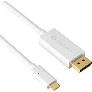 Sonero Weiß 1m USB-C zu DisplayPort Kabel Sonero Weiß 1m USB-C zu DisplayPort Kabel