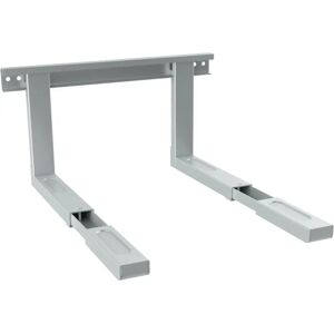 PureMounts Universal Microwave Wall Mount Adjustable Arm Silver - Microwave Wall Mount PureMounts Universal Microwave Wall Mount Adjustable Arm Silver - Microwave Wall Mount