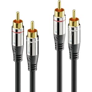 Sonero Premium RCA Audio Cable - 7.5m, Black Sonero Premium RCA Audio Cable - 7.5m, Black