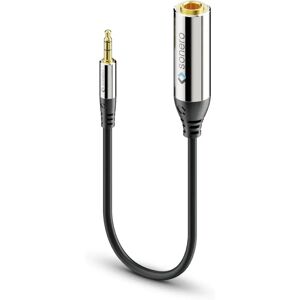 Câble audio Sonero S-ACA005 - 0,25 m, 3,5 mm à 6,35 mm, Noir Câble audio Sonero S-ACA005 - 0,25 m, 3,5 mm à 6,35 mm, Noir
