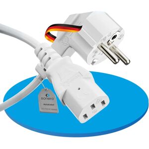 Sonero Netzkabel - 90° Schutzkontaktstecker - 5m - Stromkabel Sonero Netzkabel - 90° Schutzkontaktstecker - 5m - Stromkabel