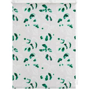 LICHTBLICK Monstera Grün Seitenzugrollo - Blickdicht, Klemmfix, 150cm LICHTBLICK Monstera Grün Seitenzugrollo - Blickdicht, Klemmfix, 150cm