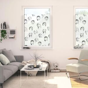 Lichtblick Original Fensterfolie Faces Schwarz - Selbstklebende Sichtschutzfolie Lichtblick Original Fensterfolie Faces Schwarz - Selbstklebende Sichtschutzfolie