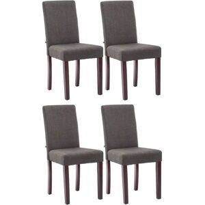 CLP - Set 4 Esstühle hoher Rückenstoff dunkelgrau CLP - Set 4 Esstühle hoher Rückenstoff dunkelgrau