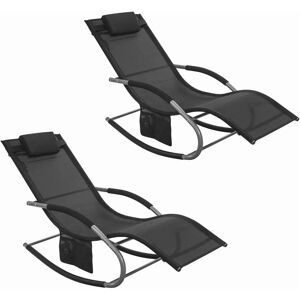 SoBuy Black Outdoor Garden Sun Lounger - Outdoor Garden Sun Lounger SoBuy Black Outdoor Garden Sun Lounger - Outdoor Garden Sun Lounger