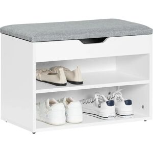 SoBuy Grey Wood 2 Tiers Shoe Storage Bench - Shoe Storage SoBuy Grey Wood 2 Tiers Shoe Storage Bench - Shoe Storage