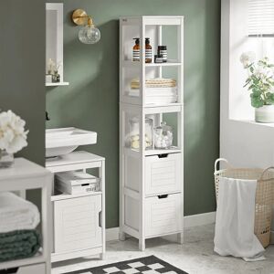 SoBuy White Bathroom Storage Cabinet - 30x30x144 cm SoBuy White Bathroom Storage Cabinet - 30x30x144 cm